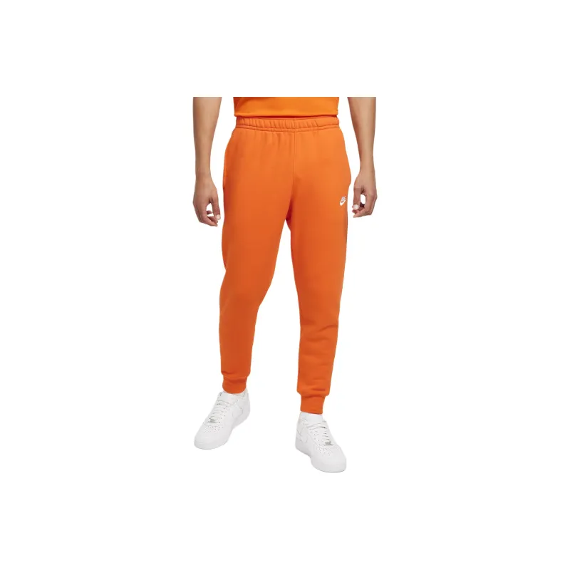 Nike Sportswear Club Fleece Joggers Knitted Sweatpants Men's Orange-0