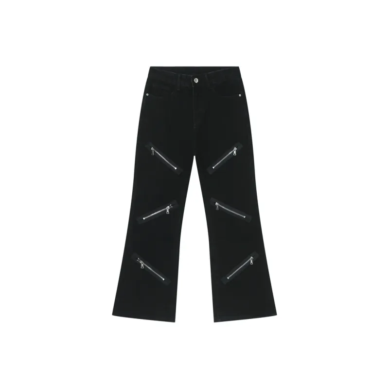 Voguo Relay Bootcut Jeans Unisex Black-0
