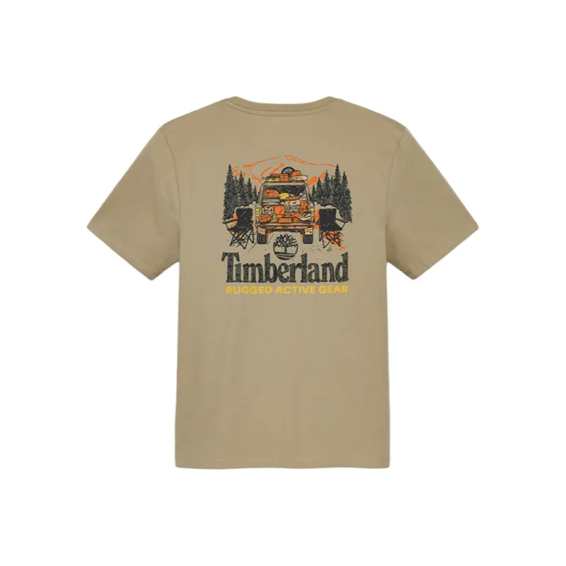 Timberland T Shirt Men's Liquorice Yellow-1