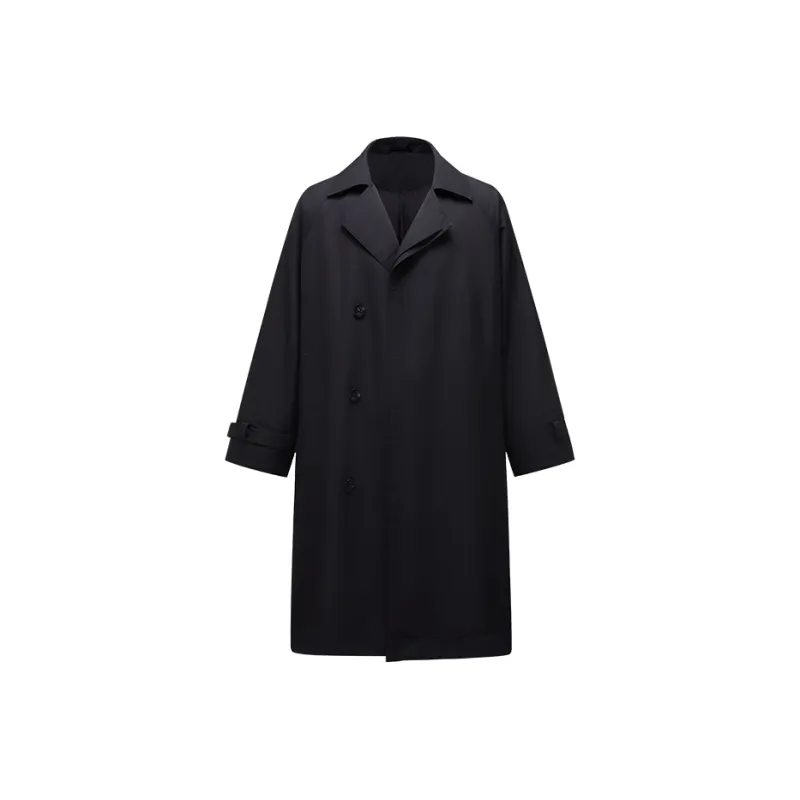 HERBEL Trench Coats Men Black-0