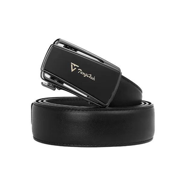 TangGuh Cow Leather Belts Men's 3.5cm-0