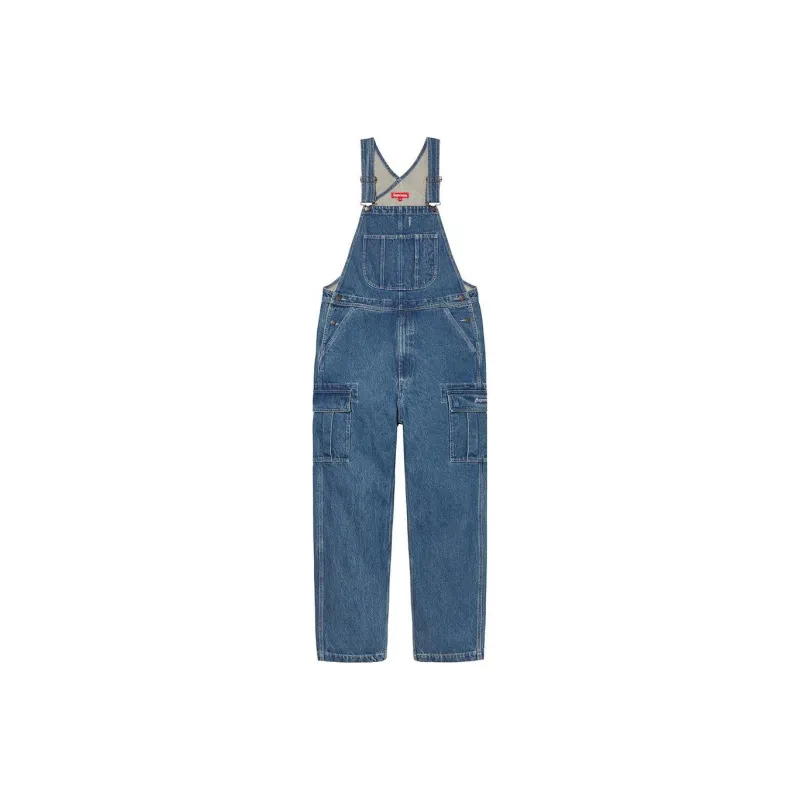 Supreme Cargo Denim Overalls-0