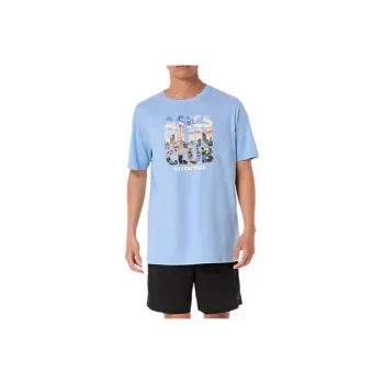 Asics x Better Cotton RUN CLUB T Shirt Men's Blue Dreamy
