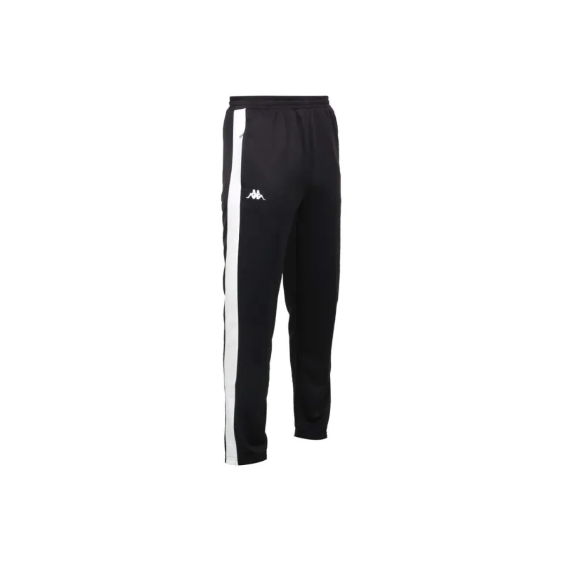 Kappa Knitted Sports Pants Men's Black White-0