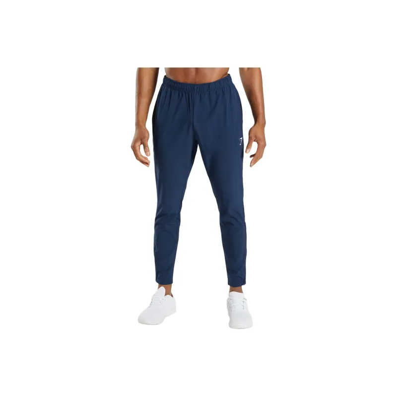 GYMSHARK ARRIVAL WOVEN JOGGERS Knitted Sports Pants Men's Marine Blue-0