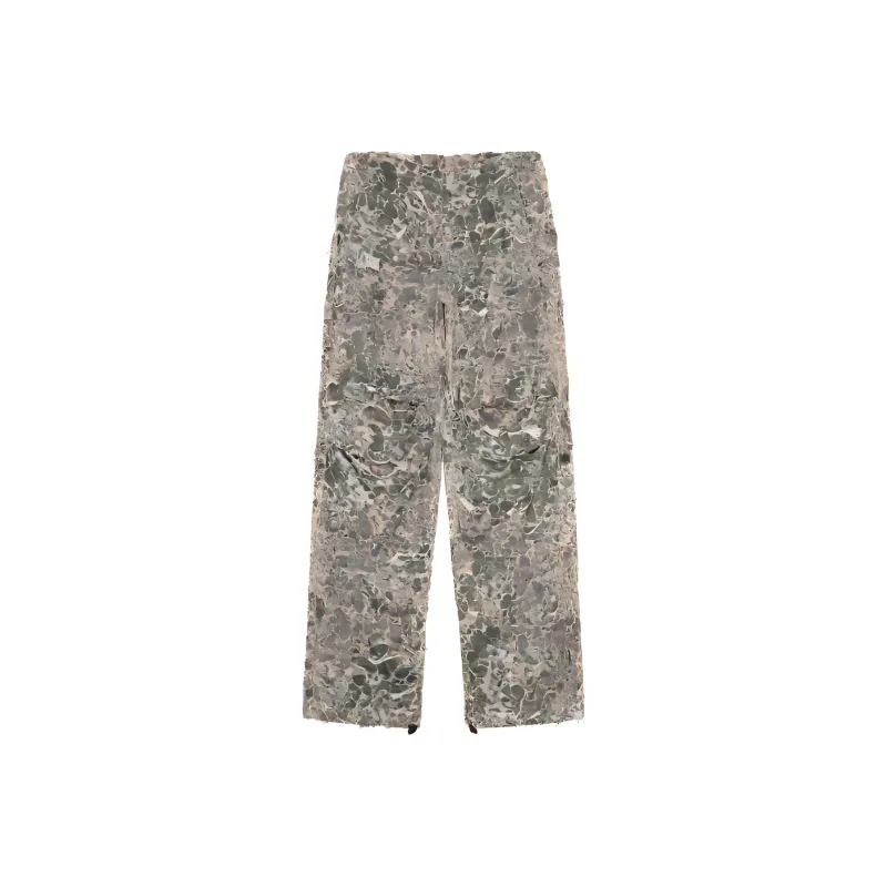 DIESEL Camo Burn Out Print Pants-0