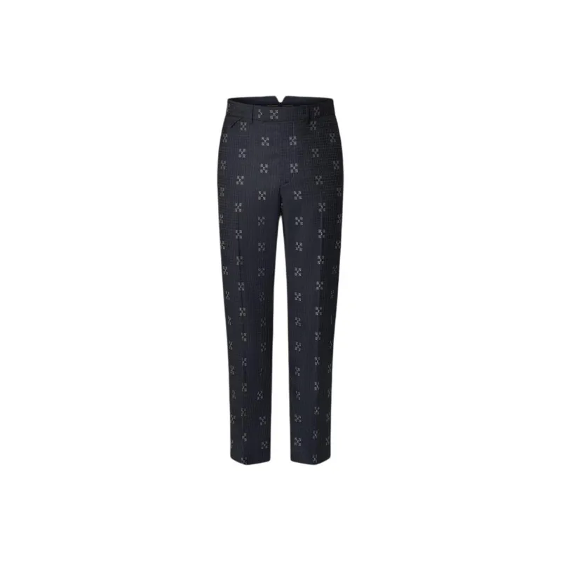 LOUIS VUITTON Wool Pont Neuf Cigarette Pants Casual Pants Men's Gray-0