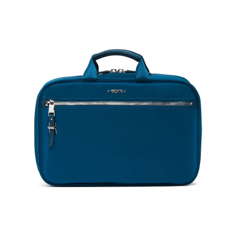TUMI Voyageur Polyamide Travel Bag Storage Bag Makeup Bag Women's Dark Sapphire Green-0