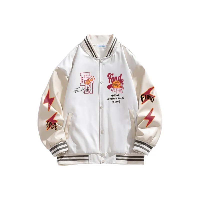 FONDLOOK Baseball Jacket Unisex-2