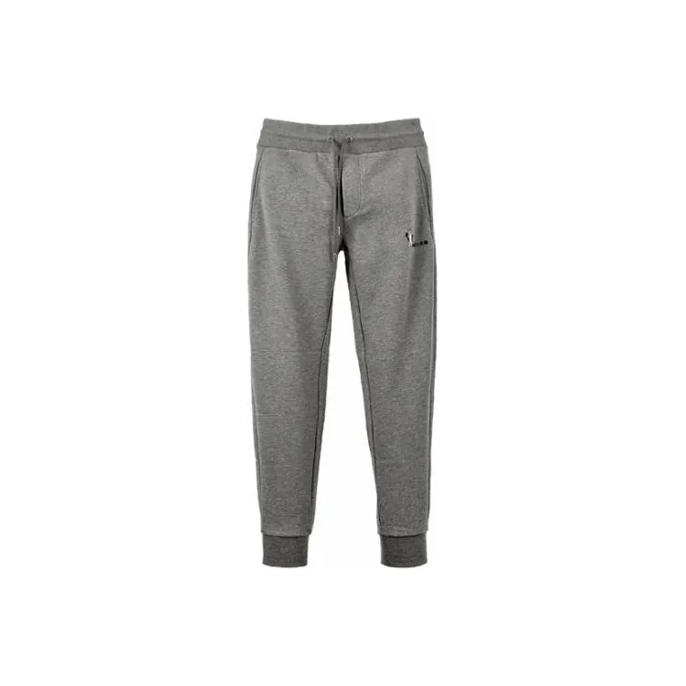 Moncler Knitted Sports Pants Men's Gray-0