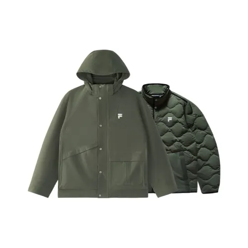 FILA FUSION Jacket Men's Avocado Skin Dark Green