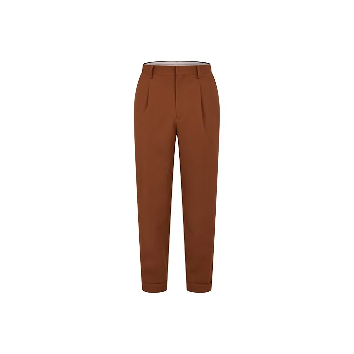 RARE Suit Trousers Men Khaki-0