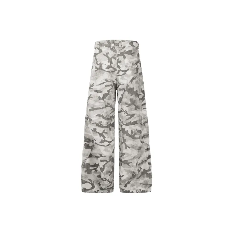 Beam Mix With Kimchi x LBPC X PickleClub Jeans Unisex Gray Camouflage-3