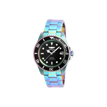 INVICTA Wrist Watch Automatic Mechanical Movement Stainless Steel Strap 40mm Black Dial Men's Watches