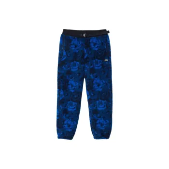LACOSTE Knitted Sports Pants Men's Blue
