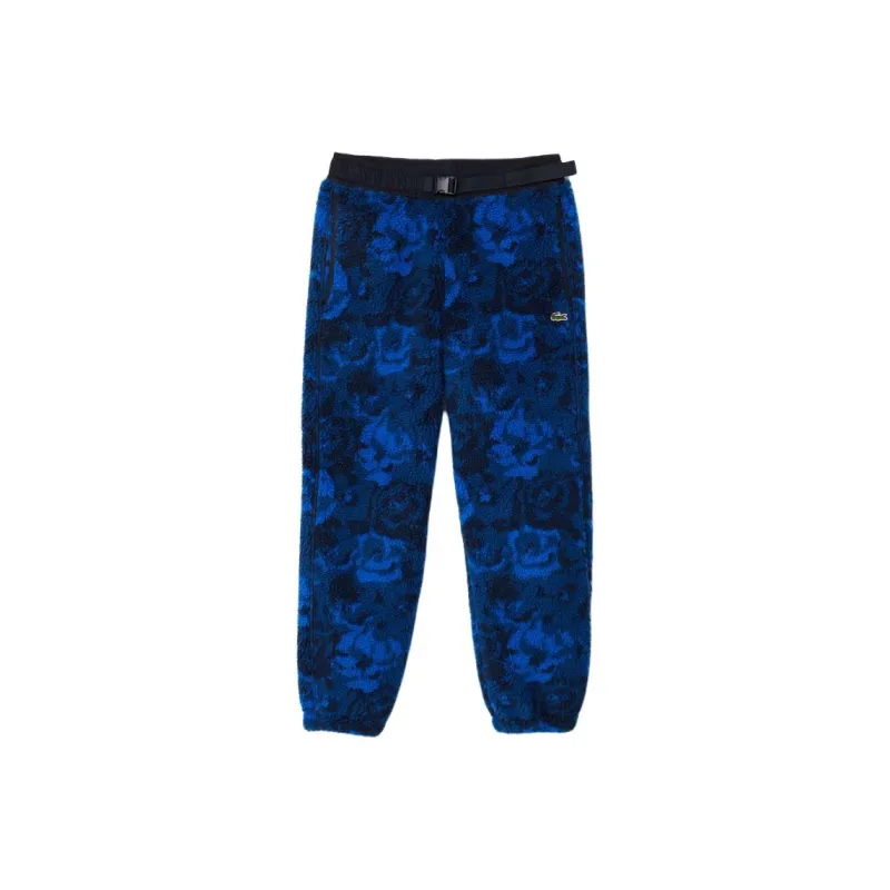 LACOSTE Knitted Sports Pants Men's Blue-0