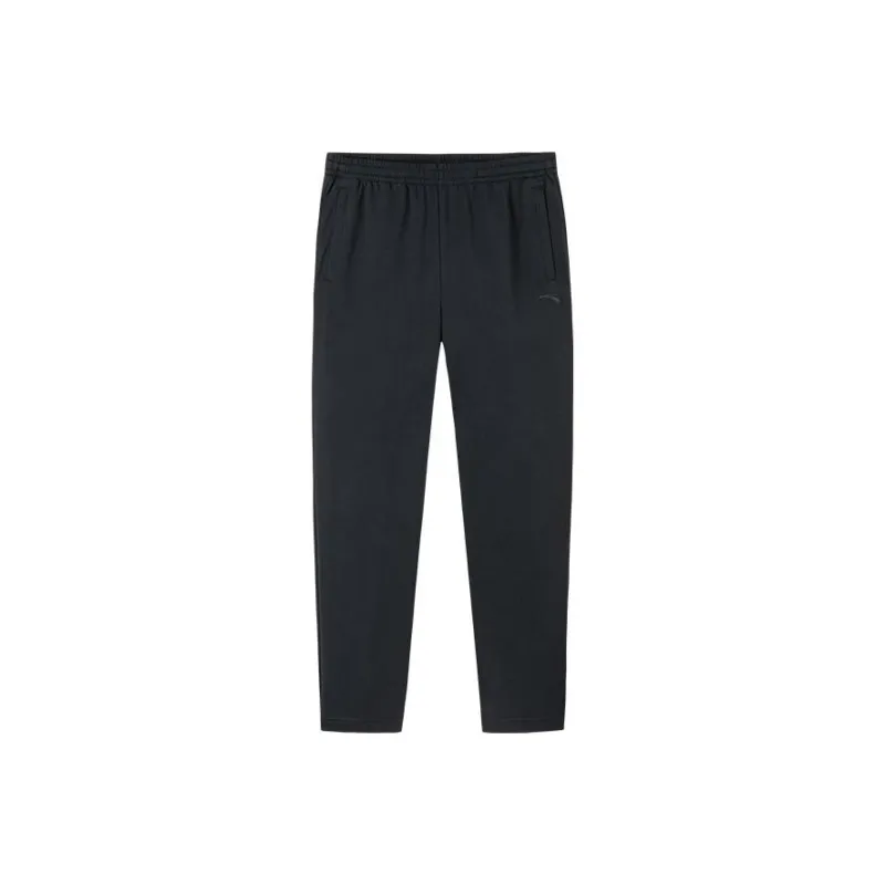 Anta Knitted Sports Pants Men's Basic Black-0