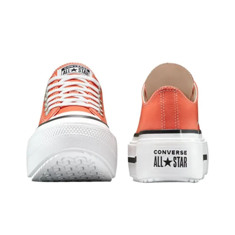 Converse Chuck Taylor All Star Lift Double Stack Low 'Vermillion Red'-4