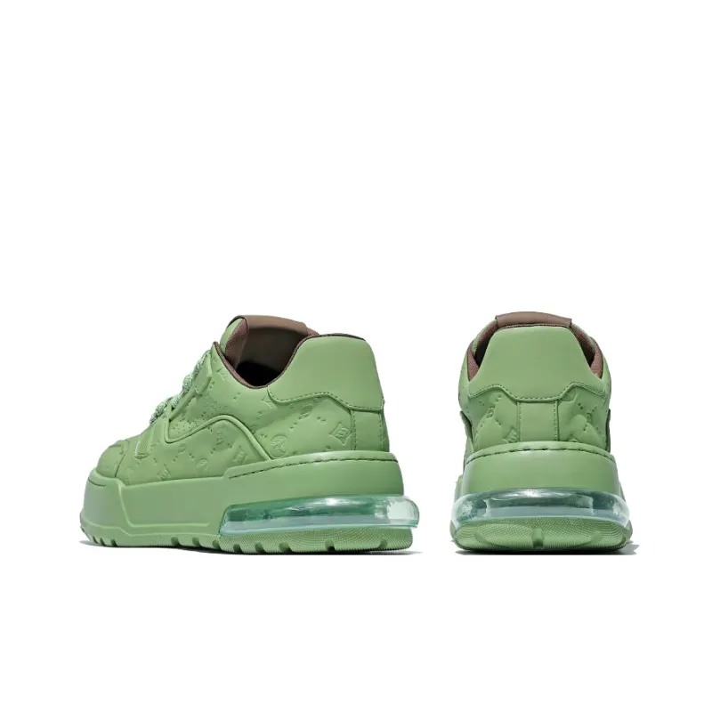 MOERBAI Lava Series Height Increasing Low Top Casual Shoes Men's Green-4