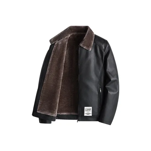 LISENPOK Leather Jackets Unisex