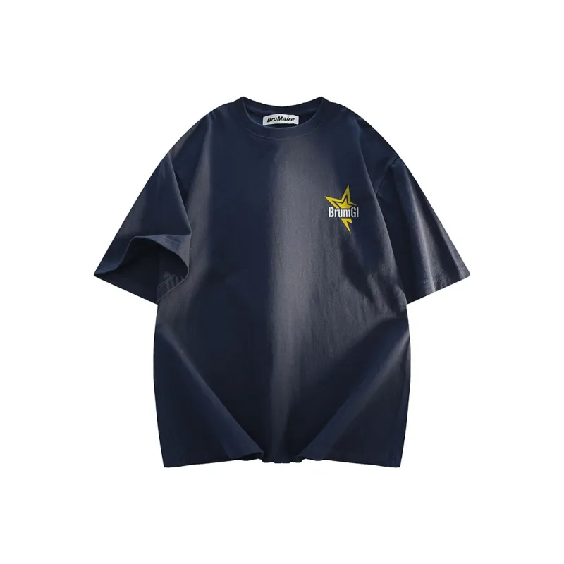 BRUMAIRE T Shirt Unisex Navy Blue-1