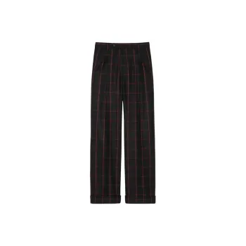 GUCCI Windowpane Printed Tailored Trousers