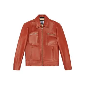 DIESEL Jackets Coats Men's Red Brown