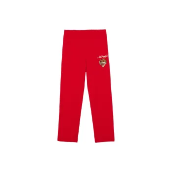 Ed Hardy FW22 Straight Casual Pants Men's Warm Fluorescent Rose Red