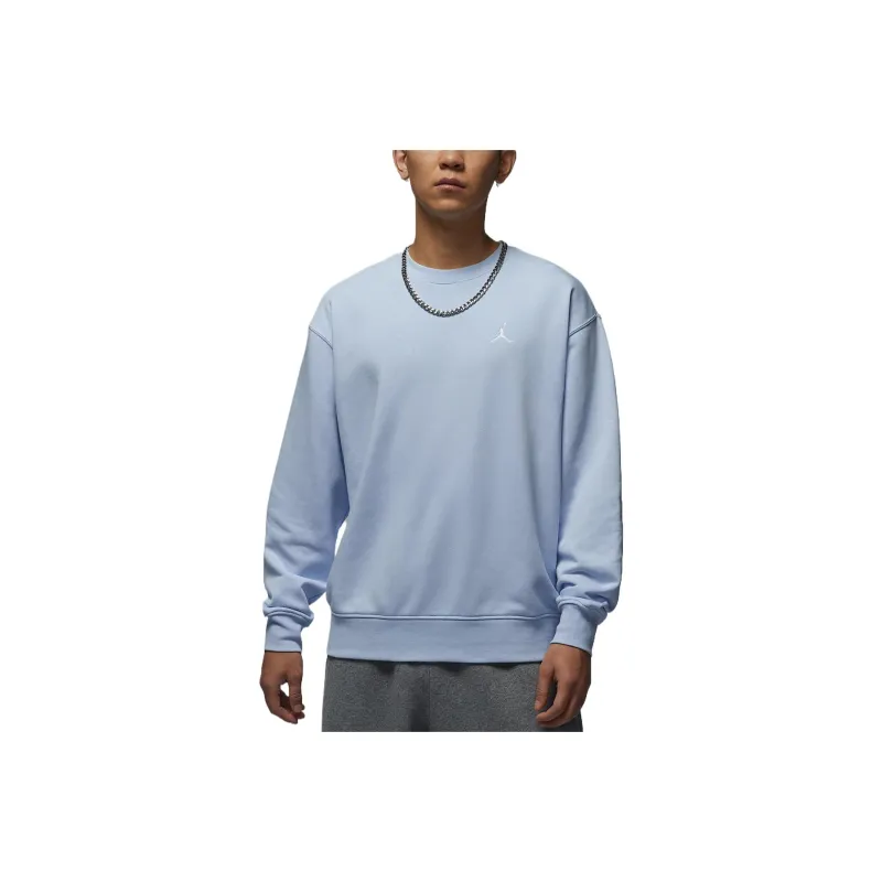 Jordan Brooklyn Fleece Sweatshirt Men's Hydro Blue/White-0