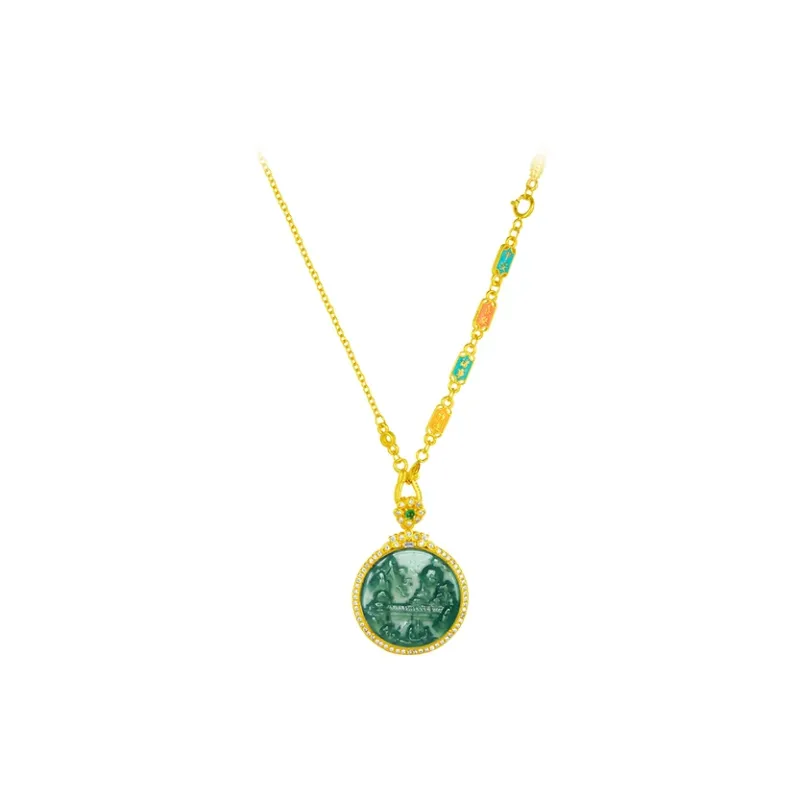 CHOW TAI SENG Ice Glutinous Necklaces Unisex-0
