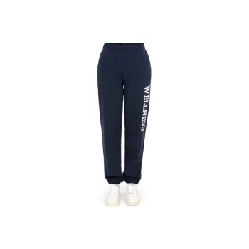 SPORTY & RICH Logo Printed Tapered Leg Trousers
