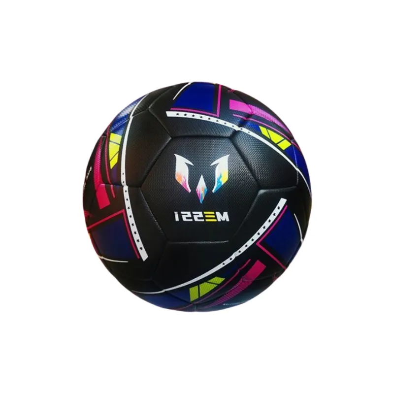 FEIERDUN Size 5 Soccer PU Unisex Radiant Black-1