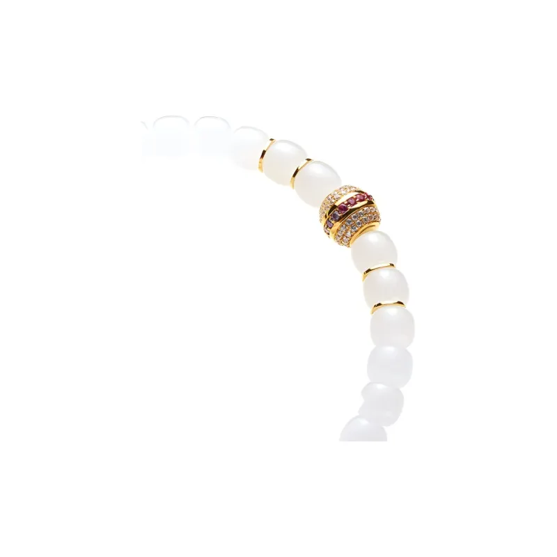 Xifeng Building Hetian Jade Bracelets Pale Greenish White Jade Women's-3