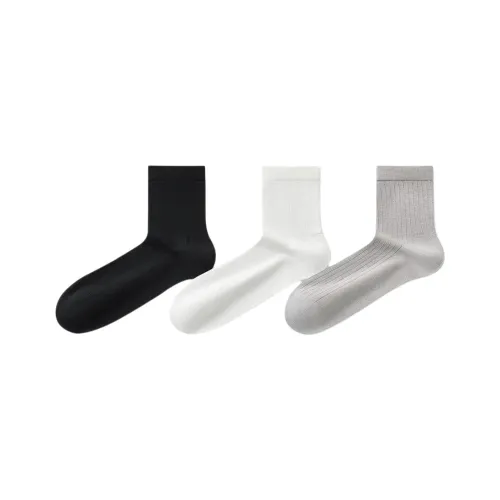 Temooues Mid Calf Socks Men's Combo Set