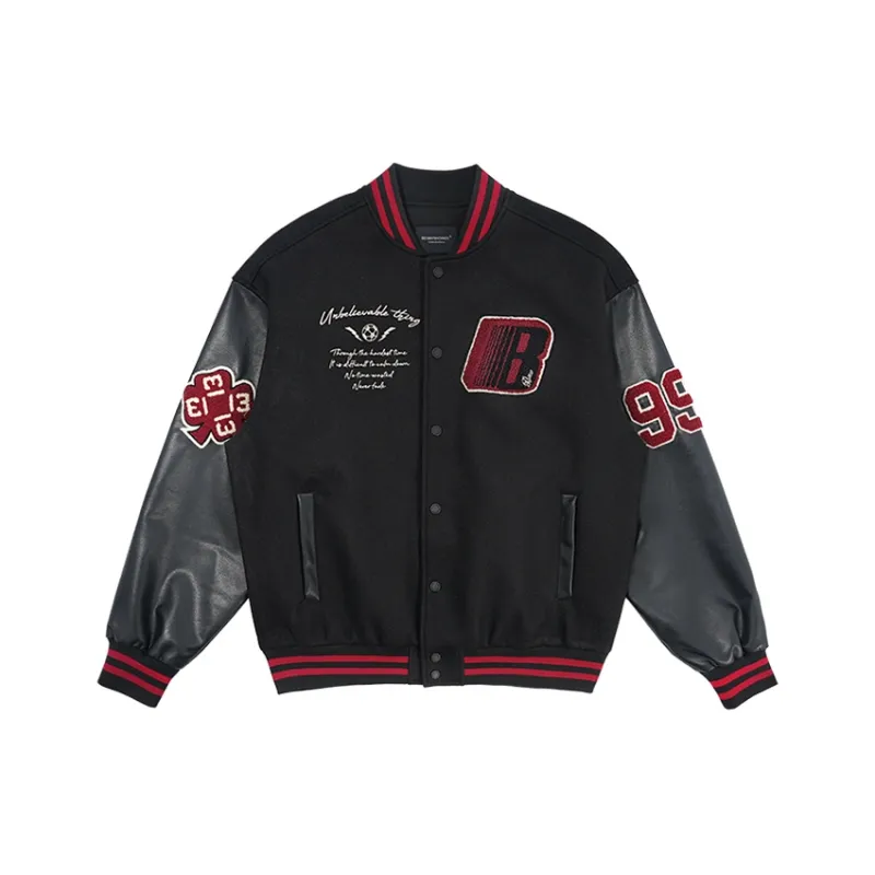 BENMYSHOWER Baseball Jacket Unisex-9