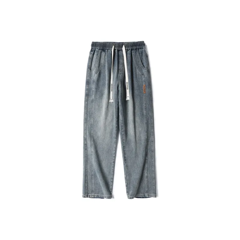 TOUHAOQINGNIAN Jeans Unisex-13