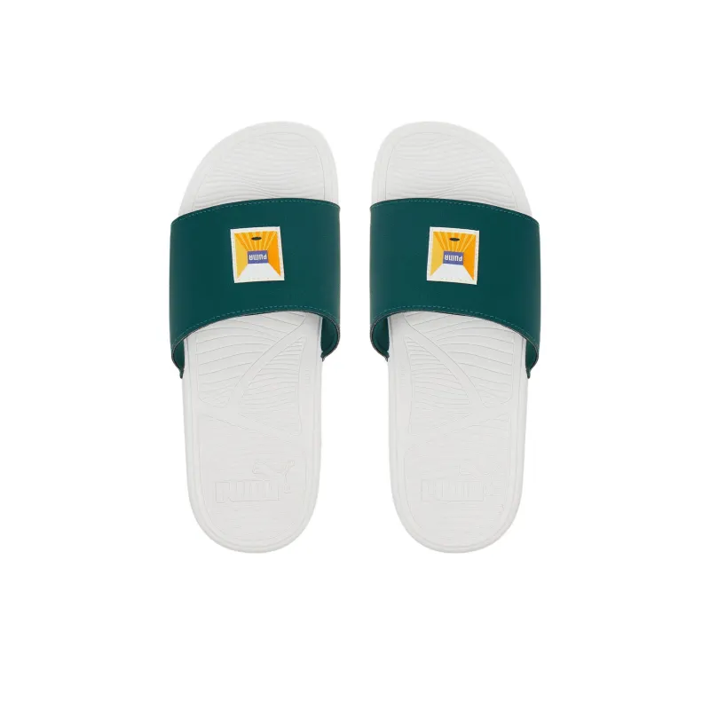 PUMA Cool Cat 2.0 Slide Slippers Men's Green-3