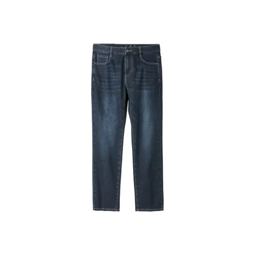 HLA Jeans Men Black Denim Gradient Dark 97
