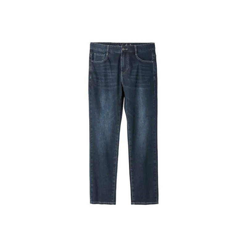 HLA Heart Of China Series Jeans Men Blue Gray Denim Gradient Dark 72-0