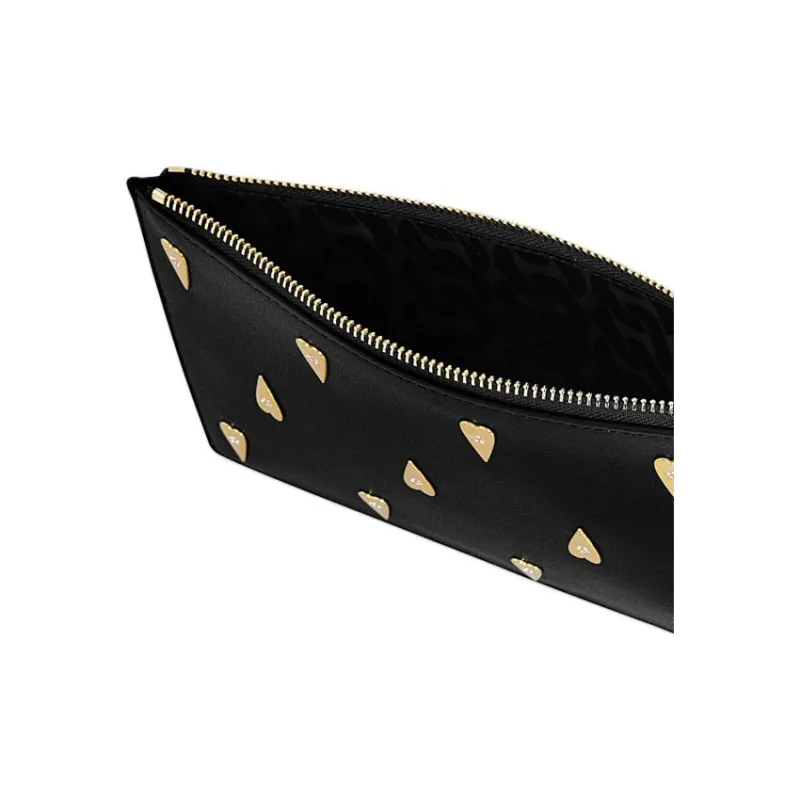 REBECCA MINKOFF Leather Clutch Large Size Women's Black-3