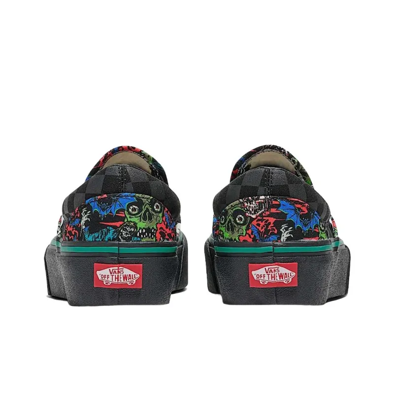 Vans Slip on Low Top Skateboard Shoes Unisex Black-2