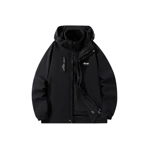 JEEP SPIRIT Windproof Breathable Wear-Resistant Warm Water-Repellent Rainproof Windbreaker Jacket Men's