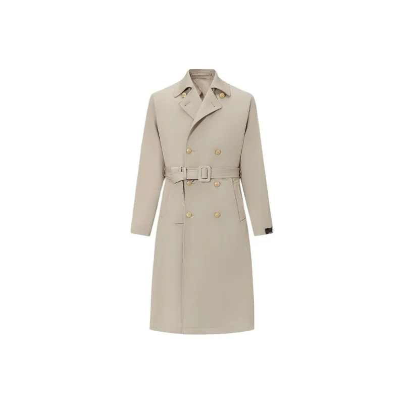 LARDINI Trench Coat Men's Light Khaki-0