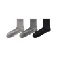 [3 Pack/10A Antibacterial Mulberry Silk]Latte+Dark Gray+Black
