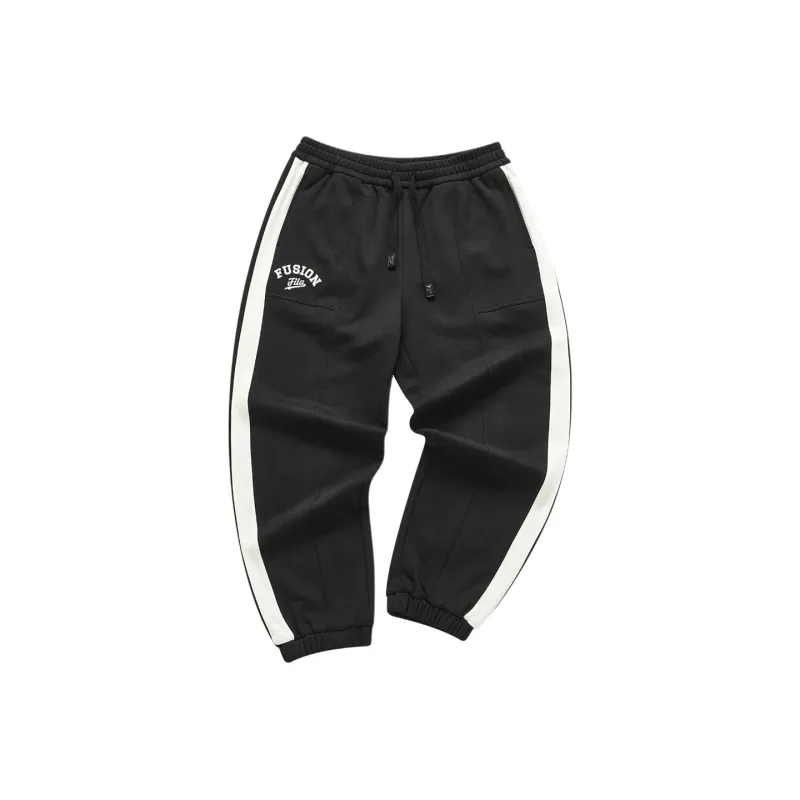 FILA FUSION Knitted Sweatpants Men's Pitch Black-0