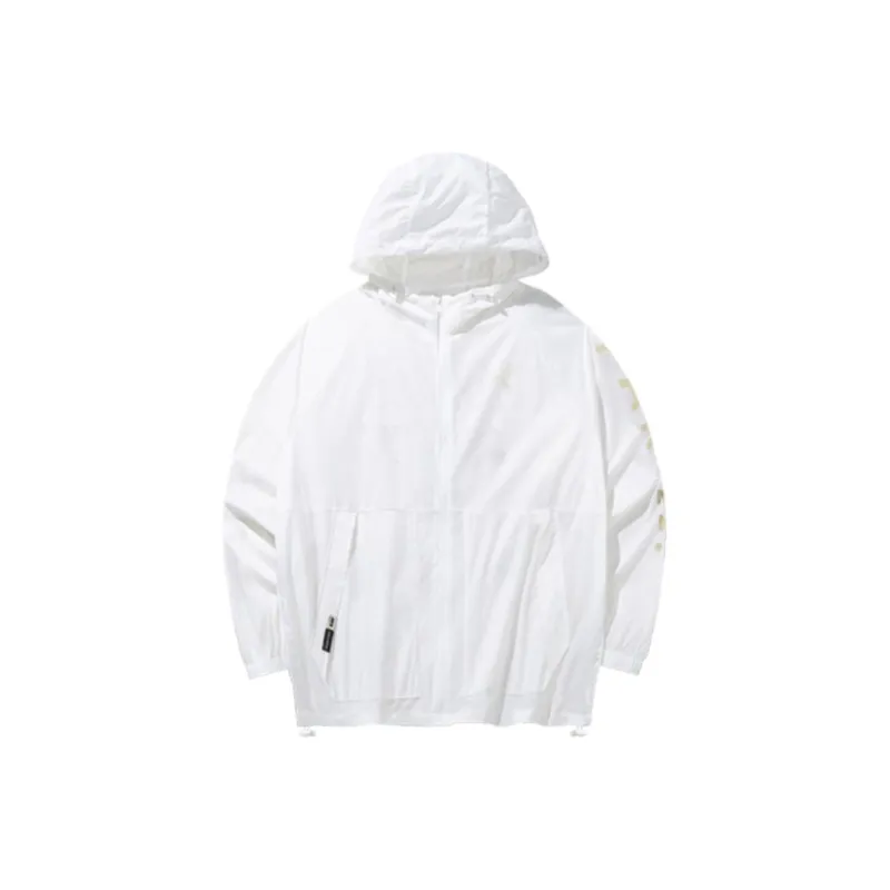 Anta x CHAHUA LIANMINGKUAN Life Collection Sun Protection Clothing Unisex Snowflake White-0