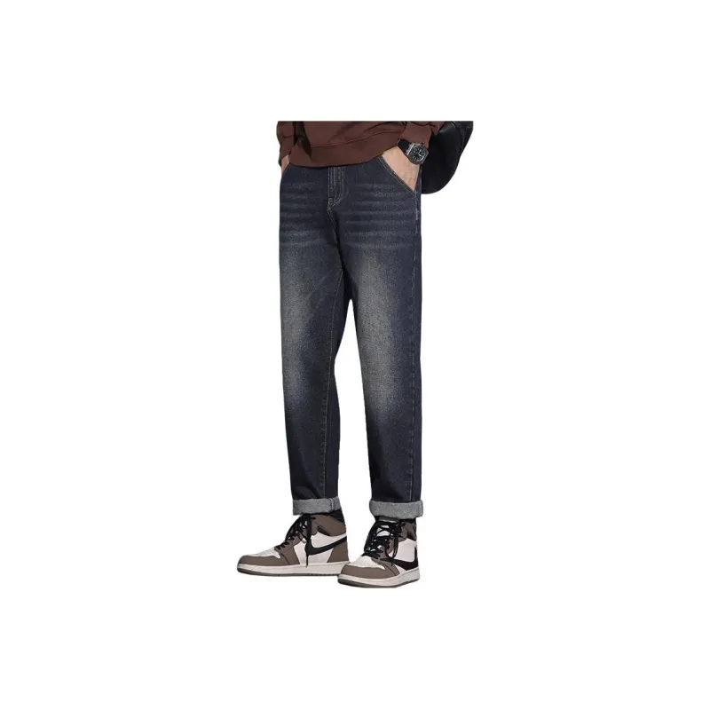 FASTFISH Jeans Men Blue Gray-0