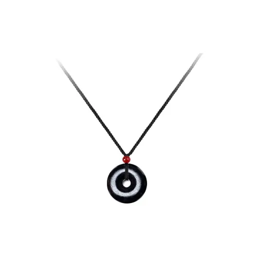 Blooming Petals Ebony Necklaces Unisex