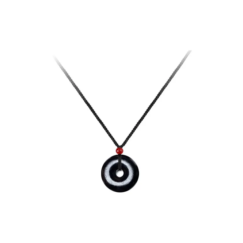 Blooming Petals Ebony Necklaces Unisex-0