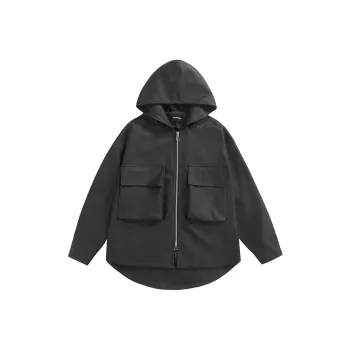 GEOFFREY B. SMALL Leather Jacket Unisex Black